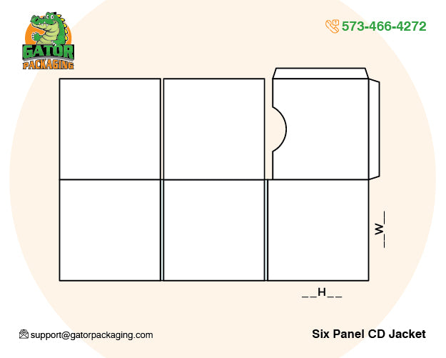 Six Panel CDs Jackets