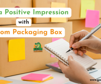 Custom Packaging Box with sticky notes